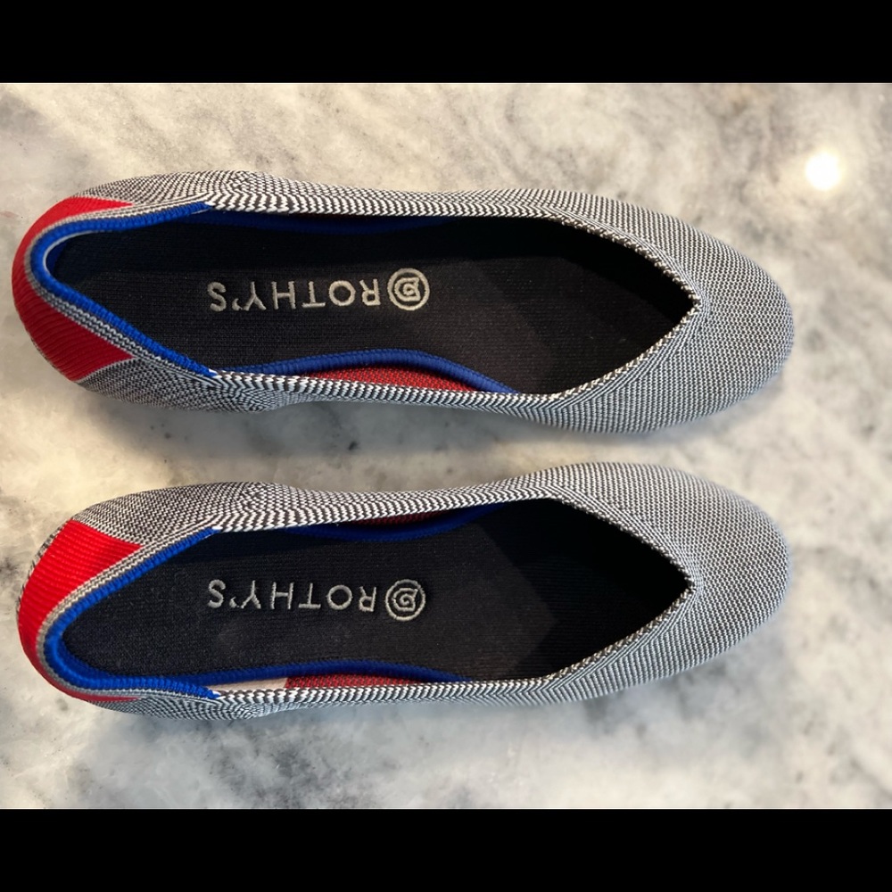 Rothy’s Grey Birdseye Flats